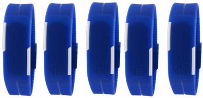

Talgo New 2018 Arrival Red Robin Season Special RRLEDBU5 2018 New Collection Digital LED Blue Rectangle Blue Dial Blue Attractive And Comfertable Rubber Strap (Combo of 5) RRLEDBU5 Watch - For Boys