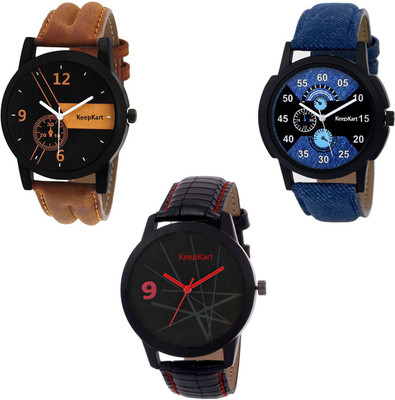 

Keepkart Set Of Three Combo Watch - For Men & Women