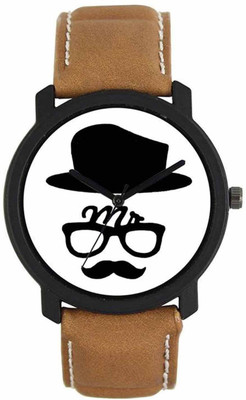 

OpenDeal Stylish MR Dial Brown leather Strap Watches Watch - For Couple