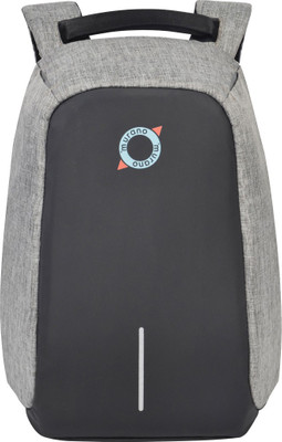 

Murano Secure Anti theft Laptop Backpack with USB Charging Port 10 L Laptop Backpack(Black, Grey)