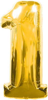 Balloonistics Solid BAL1 Balloon(Gold, Pack of 1)