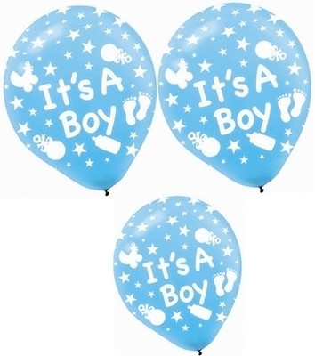 

EVA Printed EVA0246 Balloon(Blue, Pack of 60)