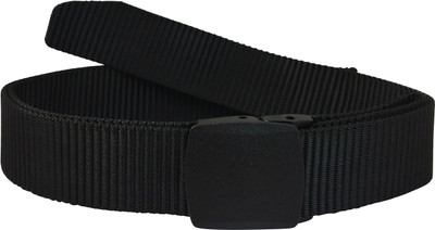 Ammvi Creations Men Casual Black Canvas Belt