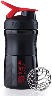 

Blender Bottle 20-oz. SportMixer™ Tritan Grip - Black/Red 591 ml Shaker(Pack of 1, Black)