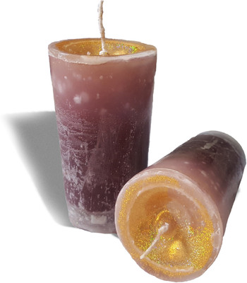

AAKAAR21 scented coco cola pilalr candle with bright light and longer lasting -5cm/7cm with set of 2 Candle(Multicolor, Pack of 2)