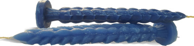 

AAKAAR21 scented ultra mariene pineapple pillar candle with bright light and longer lasting-with set of 3 Candle(Blue, Pack of 2)