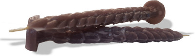 

AAKAAR21 scented muddy shading pineapple pillar candle with bright light and longer lasting -with set of 2 Candle(Brown, Pack of 2)