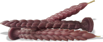 

AAKAAR21 scented mauve shade pineapple pillar candle with bright light and longer lasting -with set of 2 Candle(Maroon, Pack of 3)