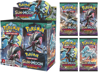 

AncientKart Pokemon Guardians Rising 36 Booster Packs with shinning cards(Multicolor)