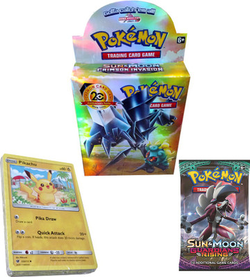 

AncientKart Pokemon Crimson Invasion Booster deck with cards and Booster pack(Multicolor)
