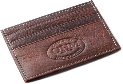 

OHM NEWYORK Card Holder 8 Card Holder(Set of 1, Brown)