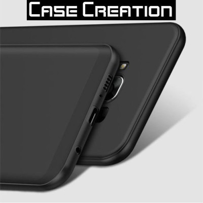 CASE CREATION Back Cover for Samsung Galaxy S8 Plus Silicone Transparent Flexible Soft Black Border Corner protection with TPU Slim Back Case Back Cover(Black, Anti-radiation, Silicon, Pack of: 1)