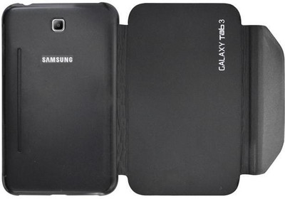 Coverage Flip Cover for Samsung Galaxy Tab 3 P3200 (7.0 Inches)(Black)