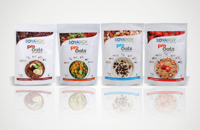 

PRO-OATS SOYARGY COMBO OF PROTEIN OATS FOUR FLAVOR 200 gms(800 g, Pouch, Pack of 4)