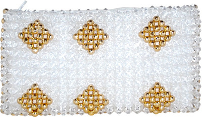 

Rainbow Party White, Gold Clutch, Gold;white