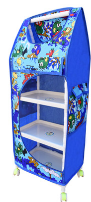 

Flipzon 4 Shelve Blue PVC Collapsible Wardrobe(Finish Color - Blue)