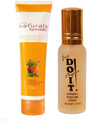 

Avon Anew Naturals Ayurvedic Whitening 3-in-1(Cleanser-Scrub-Mask) (100 g) with one do it perfume 30 ml(Set of 2)