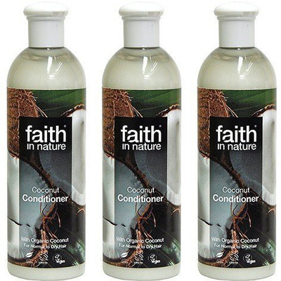 

Faith In Nature (3 Pack) Coconut Conditioner 400Ml 3 Pack Bundle(400 ml)