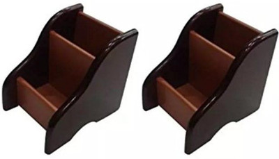 

Desi Karigar 2 Compartments Wood Mobile Stand(Brown)