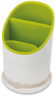 

ChinuStyle 3 Compartments Plastic Cutlery drainer and organizer(Green)