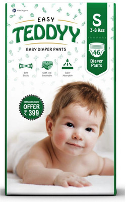 Teddy EASY DIAPER - S(46 Pieces)