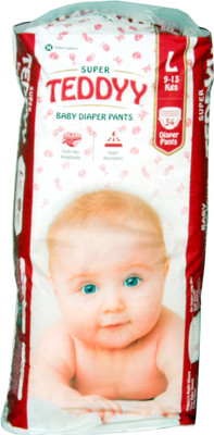 

Teddyy SUPER BABY DIAPERS PANTS - L(34 Pieces)
