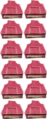 

Afrose High Quality Multipurpose Parachute Plain Blouse Cover 12PC Capacity 10-15 Units Saree/Blouse Each(Maroon)