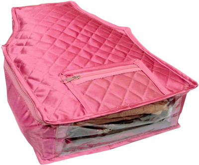 

Afrose High Quality Multipurpose Satin Plain Blouse Cover 1PC Capacity 10-15 Units Saree/Blouse Each(Pink)