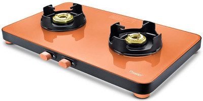 Prestige Edge Glass Manual Gas Stove(2 Burners)