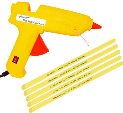 

Upkaran Electric Hot Melt 60 Watt with On Off Switch and Indicator GG60W with 5 Super Adhesive All Purpose Glue Sticks Standard Temperature Corded Glue Gun(11 mm)