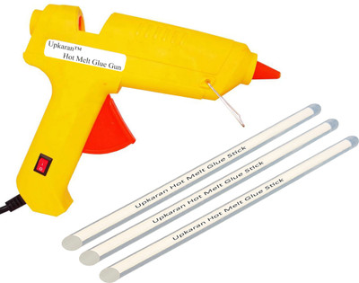 

Upkaran Professional 60 Watt with 3 Hot Melt Glue Sticks (8inch/20cm) Standard Temperature Corded Glue Gun(11 mm)
