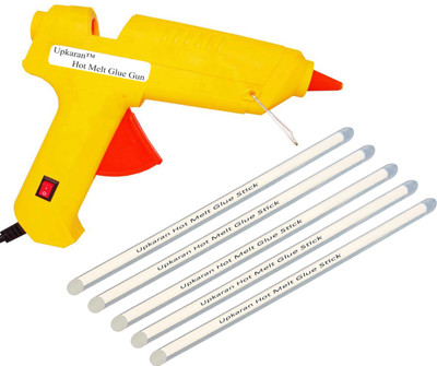 

Upkaran Professional 60 Watt with 5 Hot Melt Glue Sticks (8inch/20cm) Standard Temperature Corded Glue Gun(11 mm)