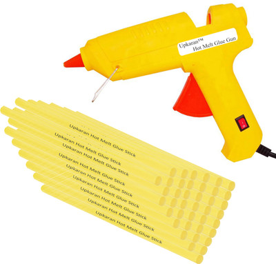 

Upkaran 40 Hot Melt Glue sticks with Heavy Duty 60 Watt Standard Temperature Corded Glue Gun(11 mm)