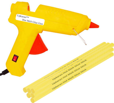 

Upkaran Electric Hot Melt 60 Watt with On Off Switch and Indicator GG60W with 6 Super Adhesive All Purpose Glue Sticks Standard Temperature Corded Glue Gun(11 mm)