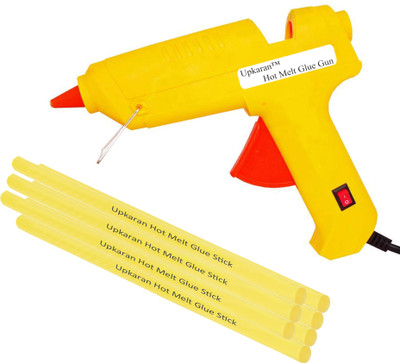 

Upkaran 7 Hot Melt Glue sticks with Heavy Duty 60 Watt Standard Temperature Corded Glue Gun(11 mm)