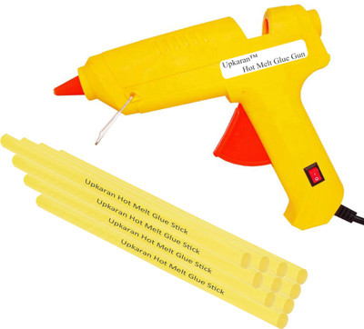 

Upkaran 10 Hot Melt Glue sticks with Heavy Duty 60 Watt Standard Temperature Corded Glue Gun(11 mm)