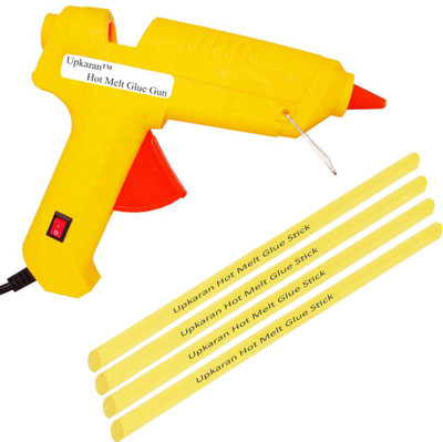 

Upkaran Electric Hot Melt 60 Watt with On Off Switch and Indicator GG60W with 4 Super Adhesive All Purpose Glue Sticks Standard Temperature Corded Glue Gun(11 mm)