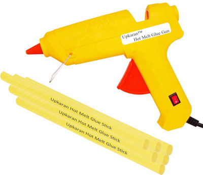 

Upkaran 6 Hot Melt Glue sticks with Heavy Duty 60 Watt Standard Temperature Corded Glue Gun(11 mm)