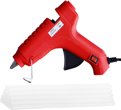 

OKASTA HIGH QUALITY Hot Melt Glue Gun kit 40 Watt With 8 Glue Sticks R40W8STK For Quick Repairs, Paper & Cloth High-Tech Professional Electronic Standard Temperature Standard Temperature Corded Glue Gun(11 mm)