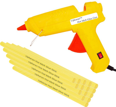 

Upkaran 15 Hot Melt Glue sticks with Heavy Duty 60 Watt Standard Temperature Corded Glue Gun(11 mm)