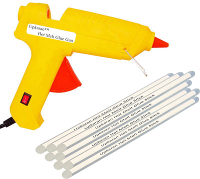 

Upkaran Professional 60 Watt with 8 Hot Melt Glue Sticks (8inch/20cm) Standard Temperature Corded Glue Gun(11 mm)