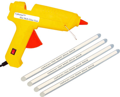 

Upkaran Professional 60 Watt with 4 Hot Melt Glue Sticks (8inch/20cm) Standard Temperature Corded Glue Gun(11 mm)