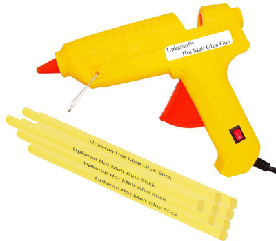 

Upkaran 8 Hot Melt Glue sticks with Heavy Duty 60 Watt Standard Temperature Corded Glue Gun(11 mm)
