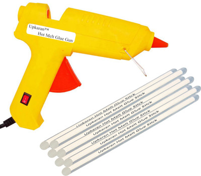 

Upkaran Professional 60 Watt with 7 Hot Melt Glue Sticks (8inch/20cm) Standard Temperature Corded Glue Gun(11 mm)