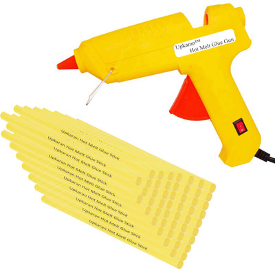 

Upkaran 50 Hot Melt Glue sticks with Heavy Duty 60 Watt Standard Temperature Corded Glue Gun(11 mm)