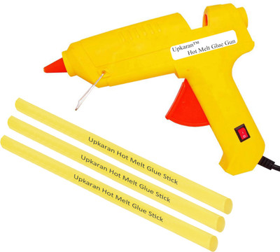 

Upkaran 3 Hot Melt Glue sticks with Heavy Duty 60 Watt Standard Temperature Corded Glue Gun(11 mm)