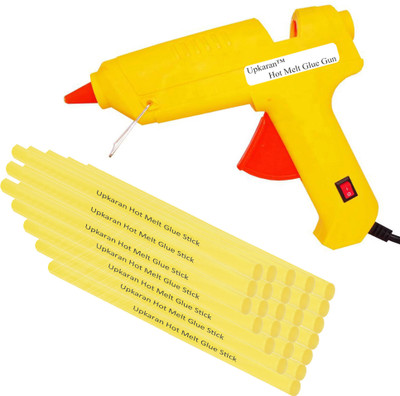 

Upkaran 25 Hot Melt Glue sticks with Heavy Duty 60 Watt Standard Temperature Corded Glue Gun(11 mm)