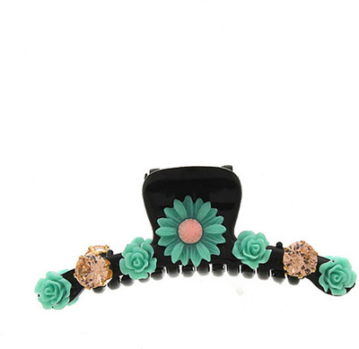 

Anuradha Art Jewellery Clutcher Hair Claw(Green)