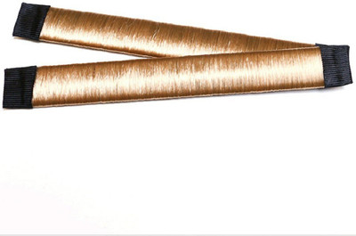 

Confidence Hair Bun Shapers Hair Styling Maker, Beauty Crown and Donut Hair Style Tools (2 Pcs) Hair Accessory Set(Gold)