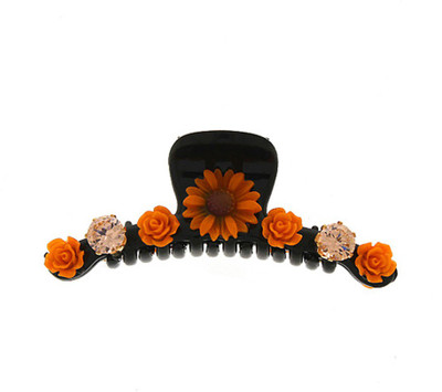 

Anuradha Art Jewellery Clutcher Hair Claw(Orange)